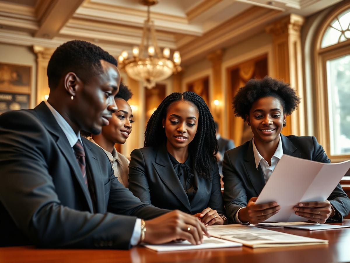 Étudiants en formation immobilière